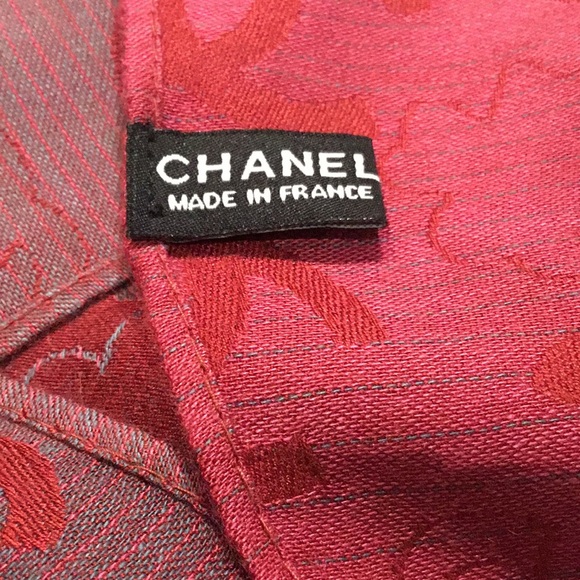 Chanel France, Cashmere/Silk, Oblong, Logo Scarf/Shawl - Picture 9 of 13